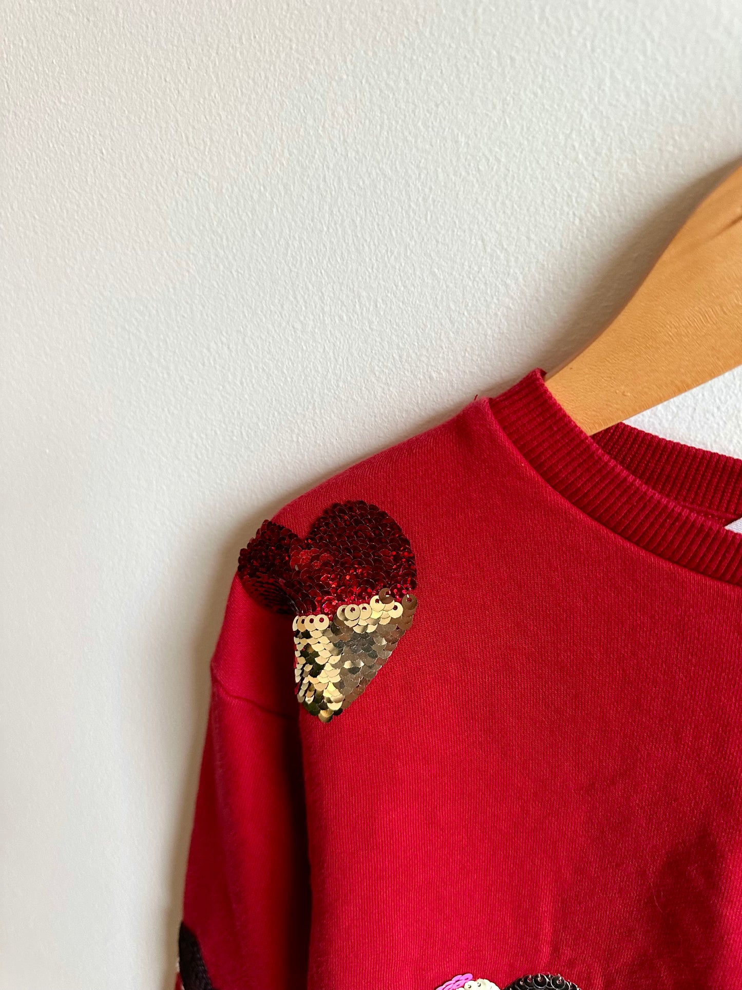 Heart Red Sweater / 3-4T