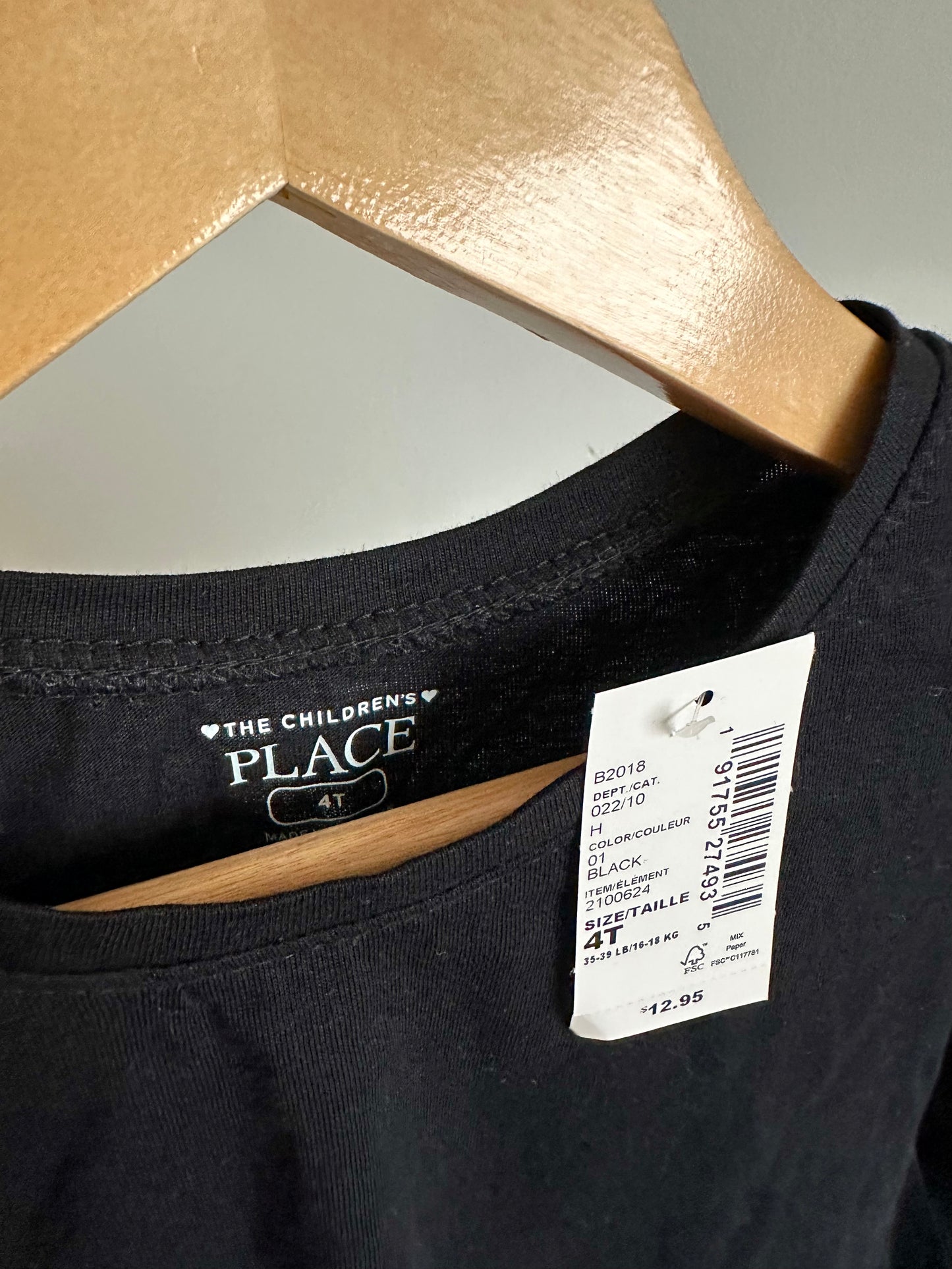 Black Long Sleeve Top (With Tags) / 4 years