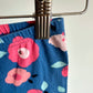 Pink Flower Blue Pants / 12m