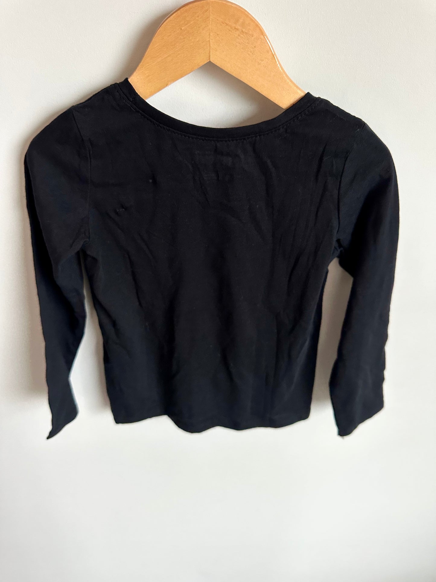 Black Long Sleeve Top (With Tags) / 4 years