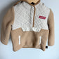 Tan Sherpa Hoodie / 3T