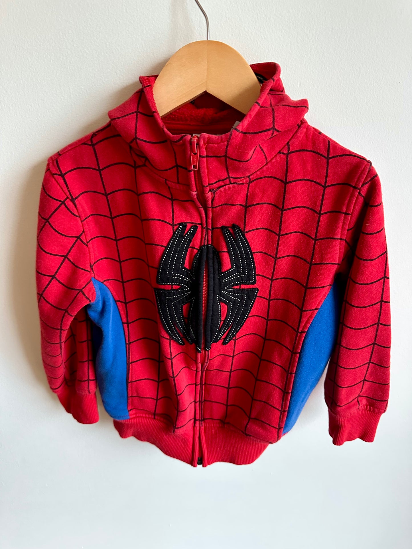 Spiderman Zipper Hoodie / 4-5 years (xs)