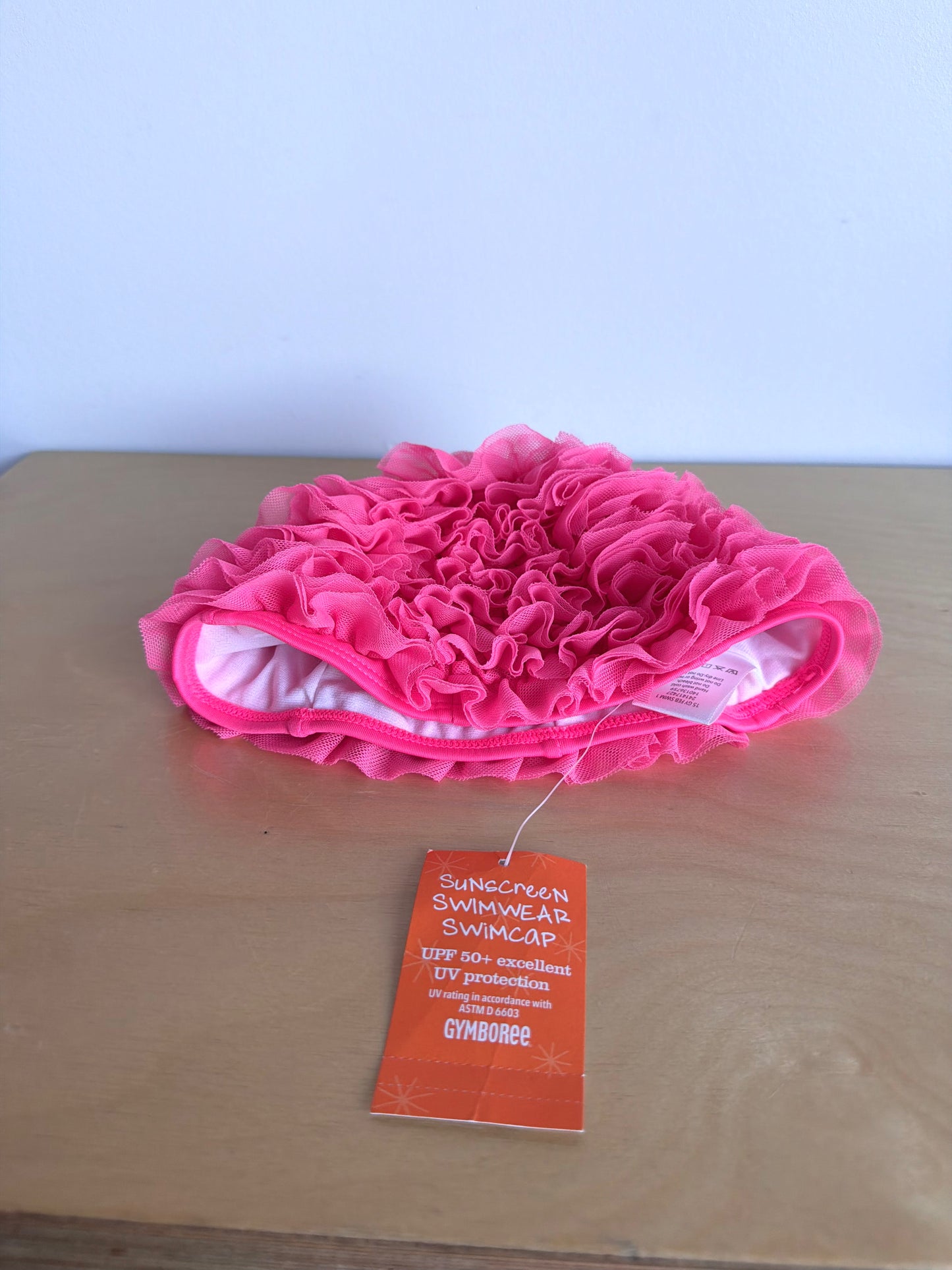 Pink Ruffle Swim Cap (With Tags) / 2-3T