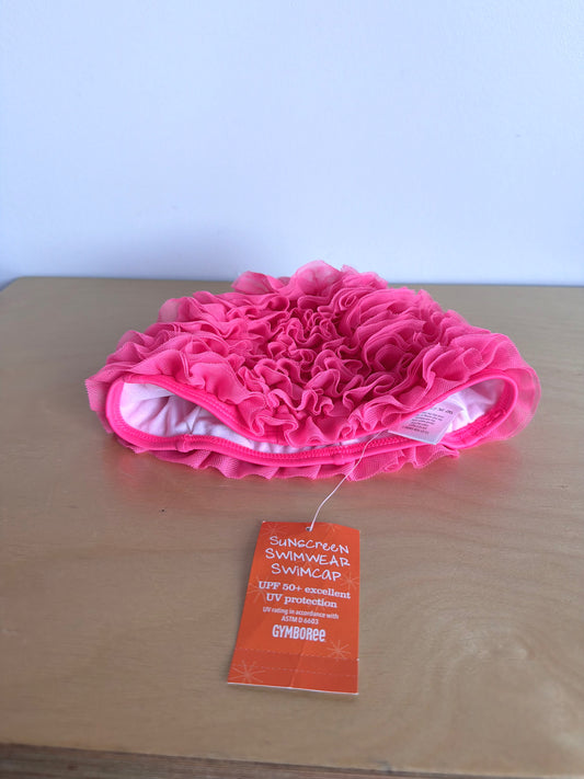 Pink Ruffle Swim Cap (With Tags) / 2-3T