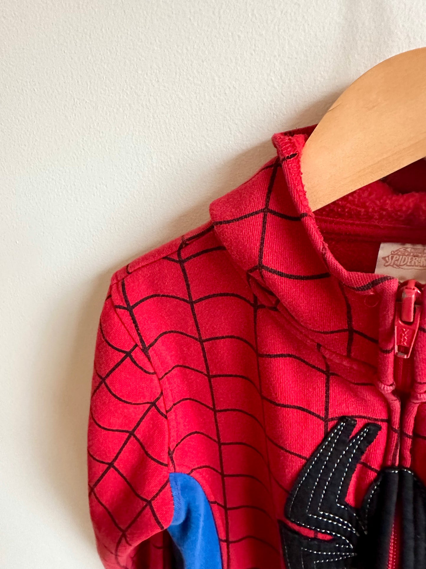 Spiderman Zipper Hoodie / 4-5 years (xs)