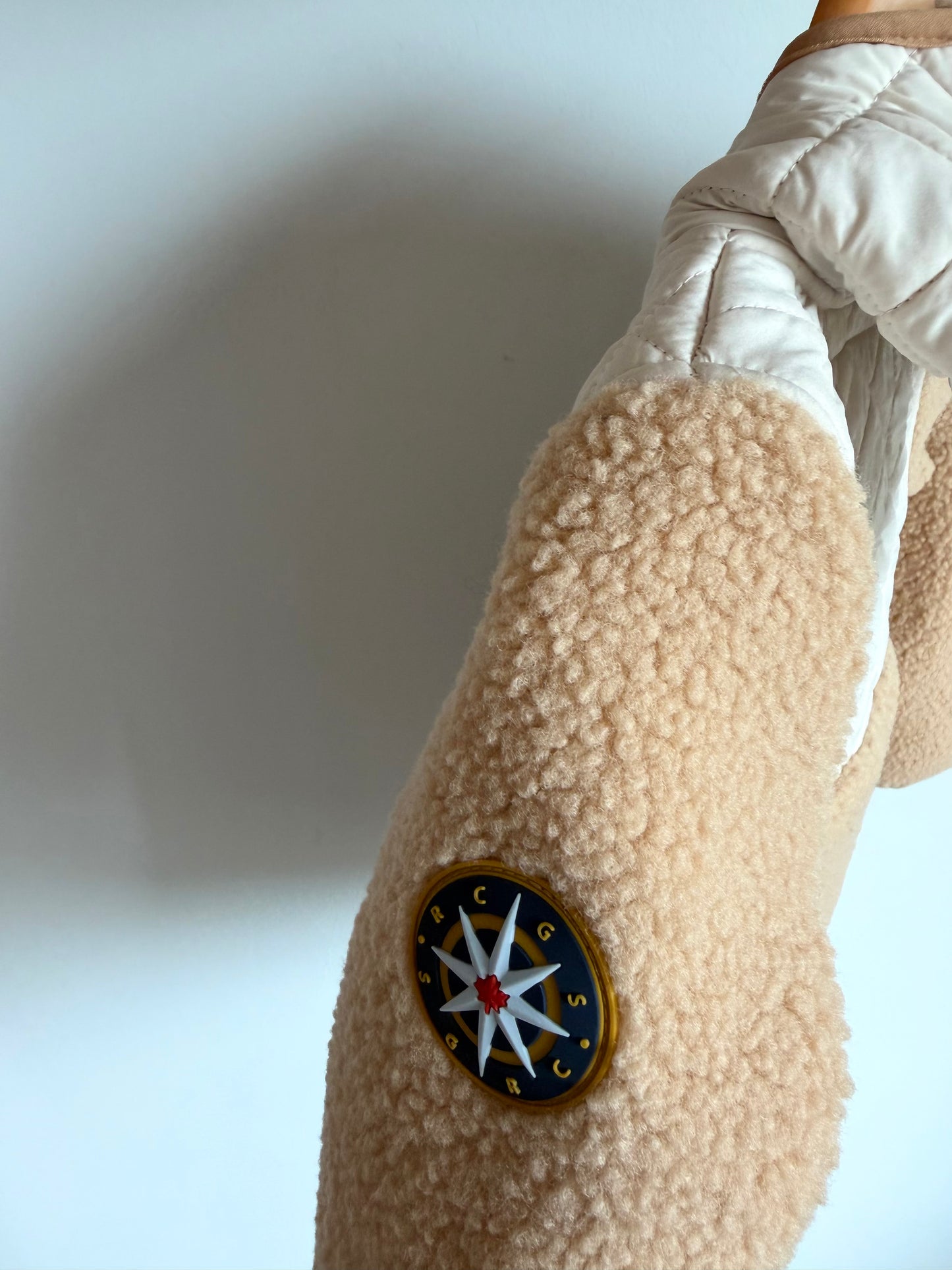 Tan Sherpa Hoodie / 3T