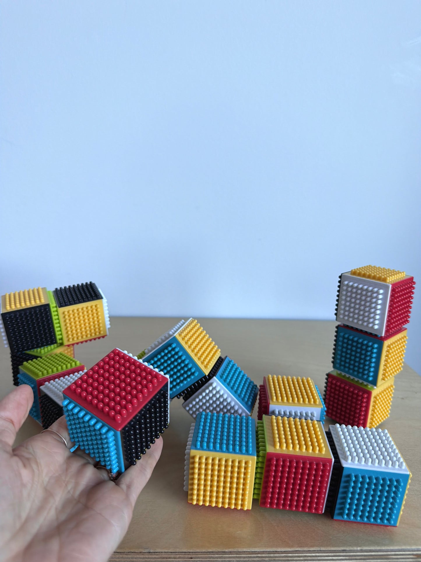 Bristle Colored Block Square Toys (No Shipping)