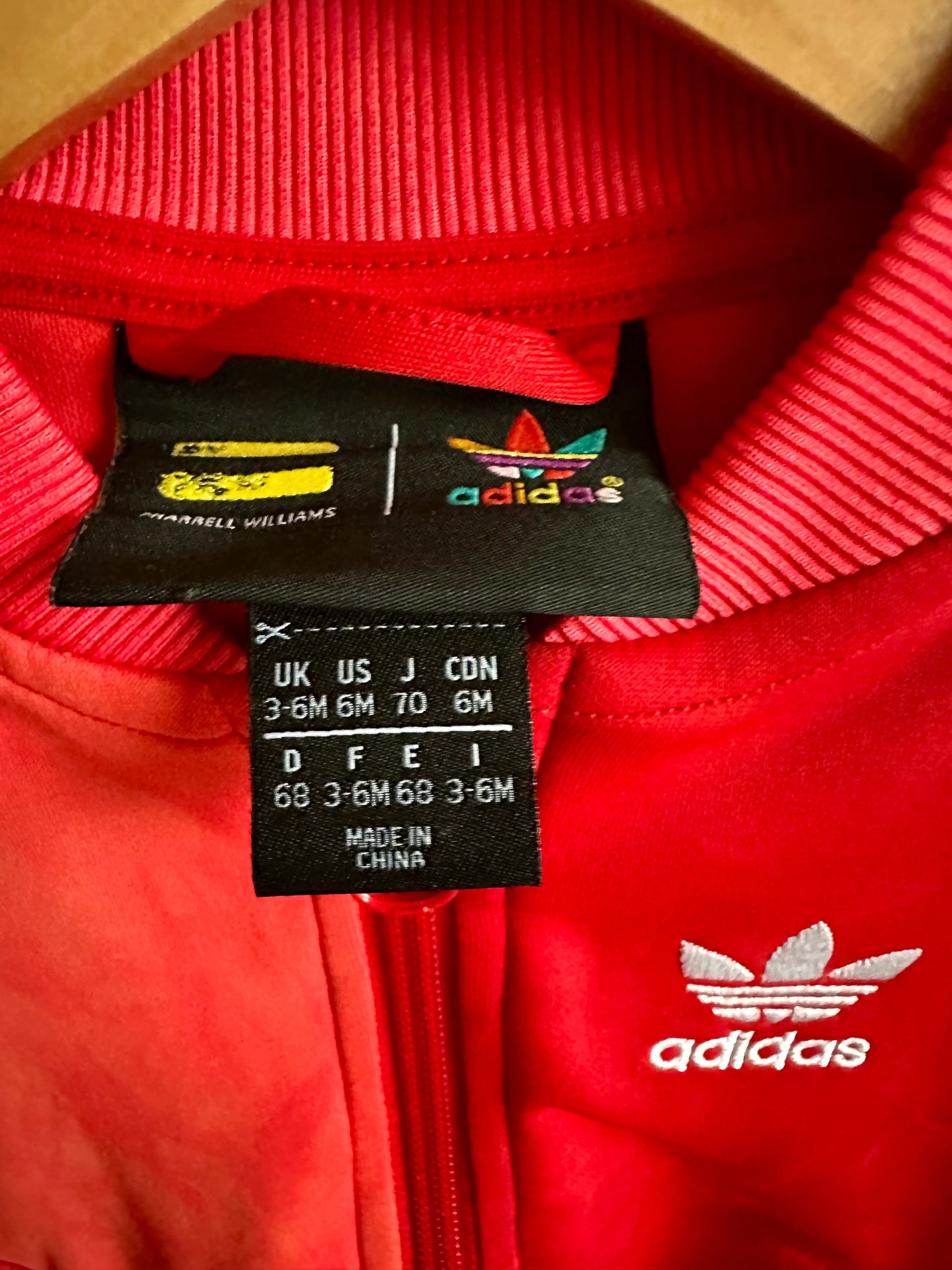 Adidas Pharrell Williams Track Jacket / 3-6m