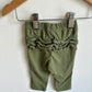 Green Bottom Ruffle Pants / 3-6m