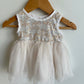 White Sparkly Sequin Dress / 0-3m