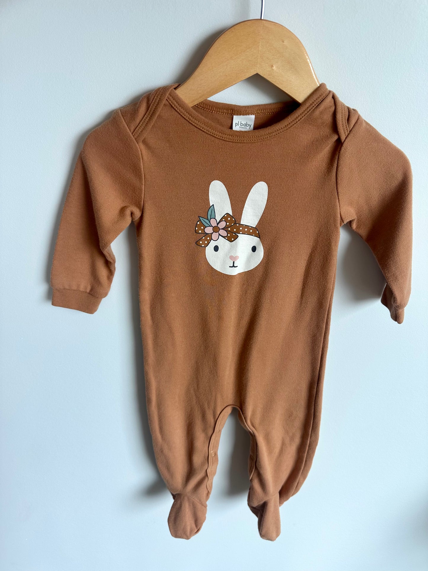 Tan Bunny Jumpsuit or Sleeper / 9m