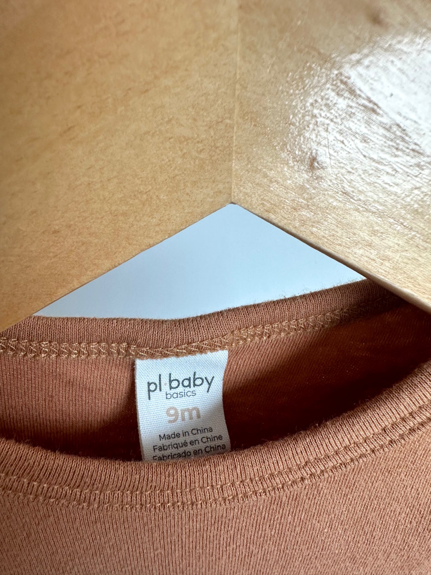 Tan Bunny Jumpsuit or Sleeper / 9m
