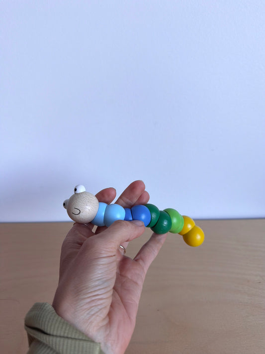 Wooden Worm Color Toy