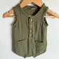 Sage Front Pocket Romper / 6-12m