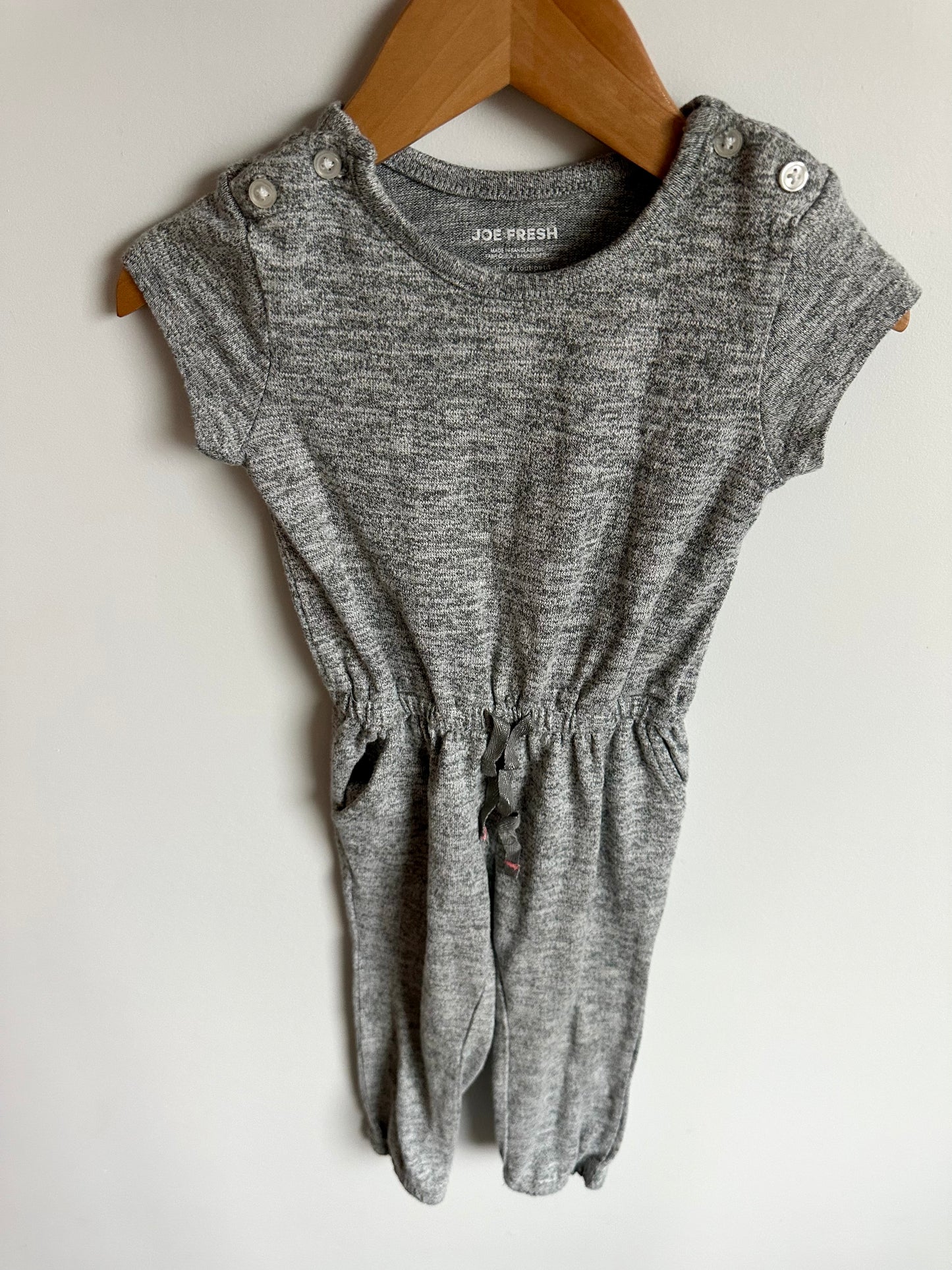 Grey T-Shirt Jumpsuit / 2T