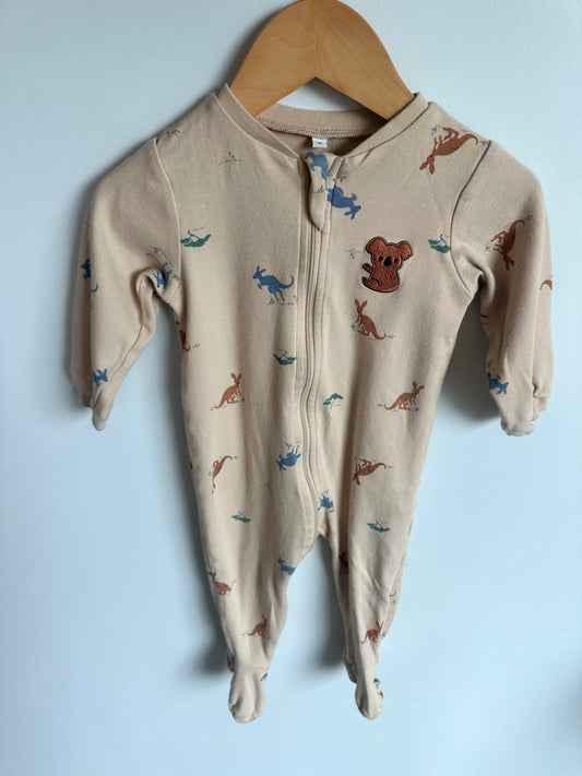 Organic Tan Koala Sleeper / 9m