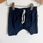 Rayon Navy Kangaroo Pocket Shorts / 18-24m