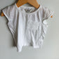 White Lace Pocket Top / 4T