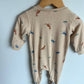 Organic Tan Koala Sleeper / 9m
