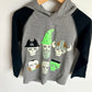 Skull Faces Hoodie Top / 3T