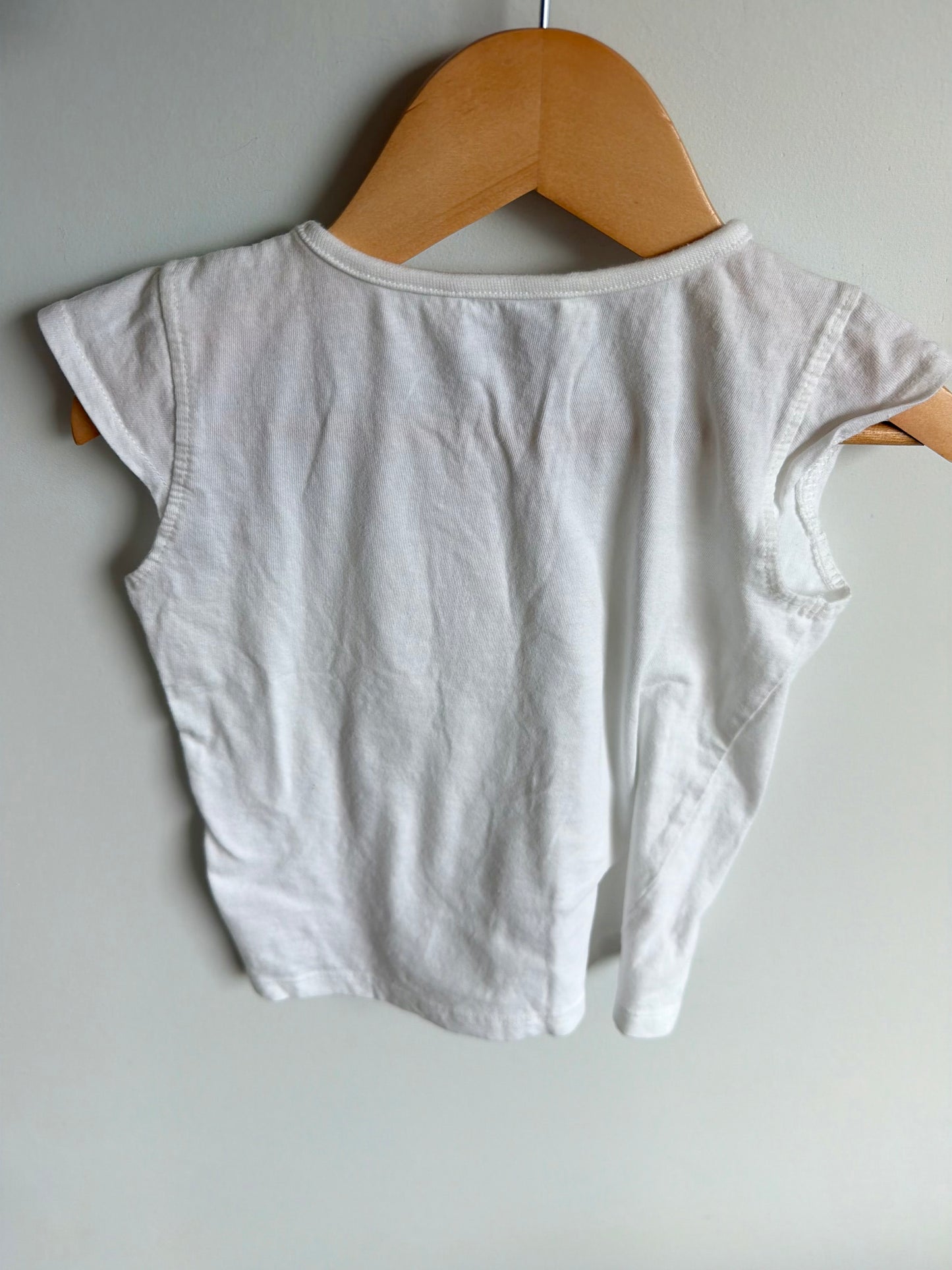 White Lace Pocket Top / 4T
