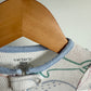 Waffle Knit Whale Sleeper / 12m