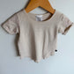 Jax & Lennon Bamboo Cream T-shirt / 12-18m