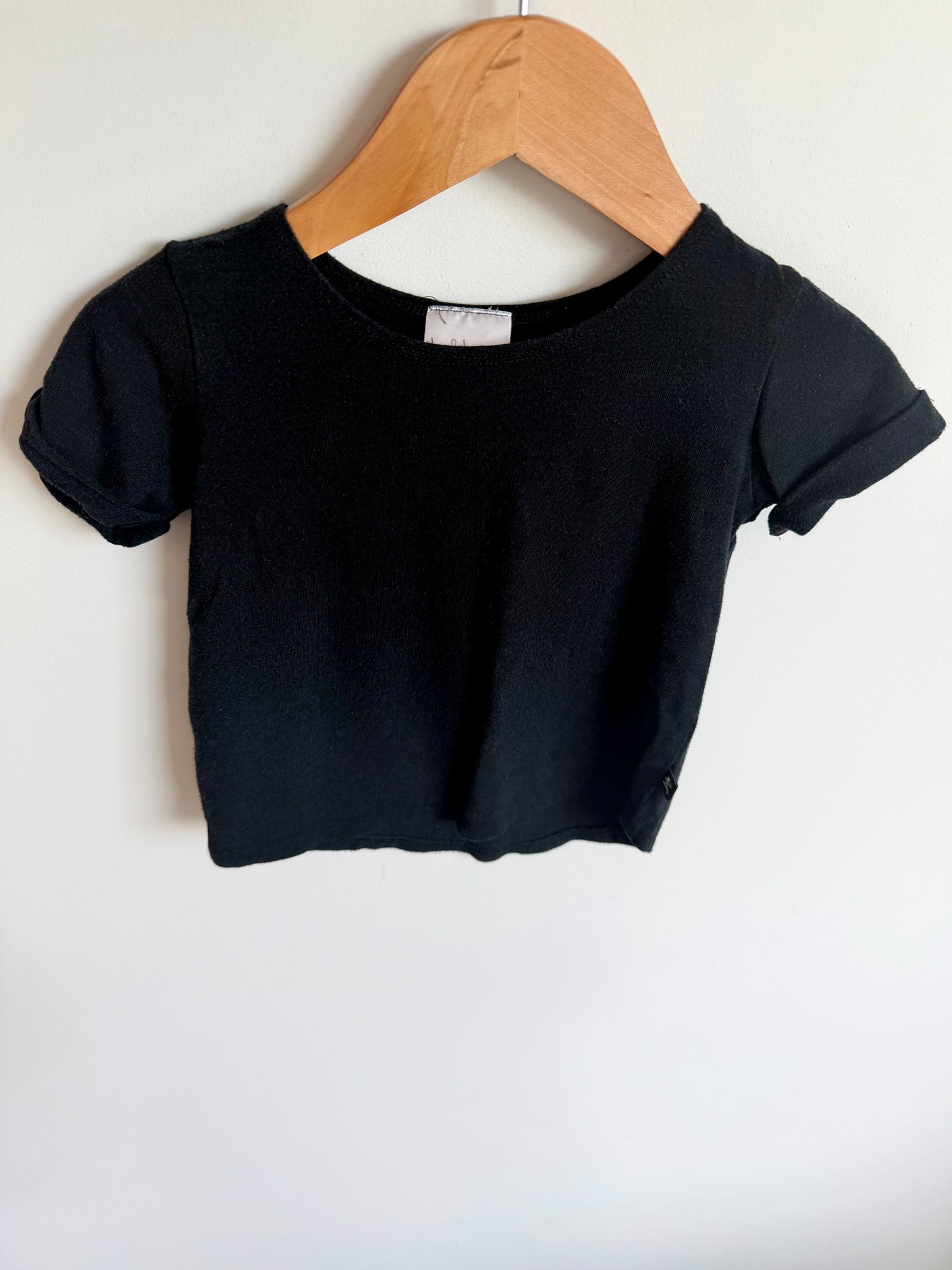 Jax & Lennon Bamboo Black T-shirt / 12-18m