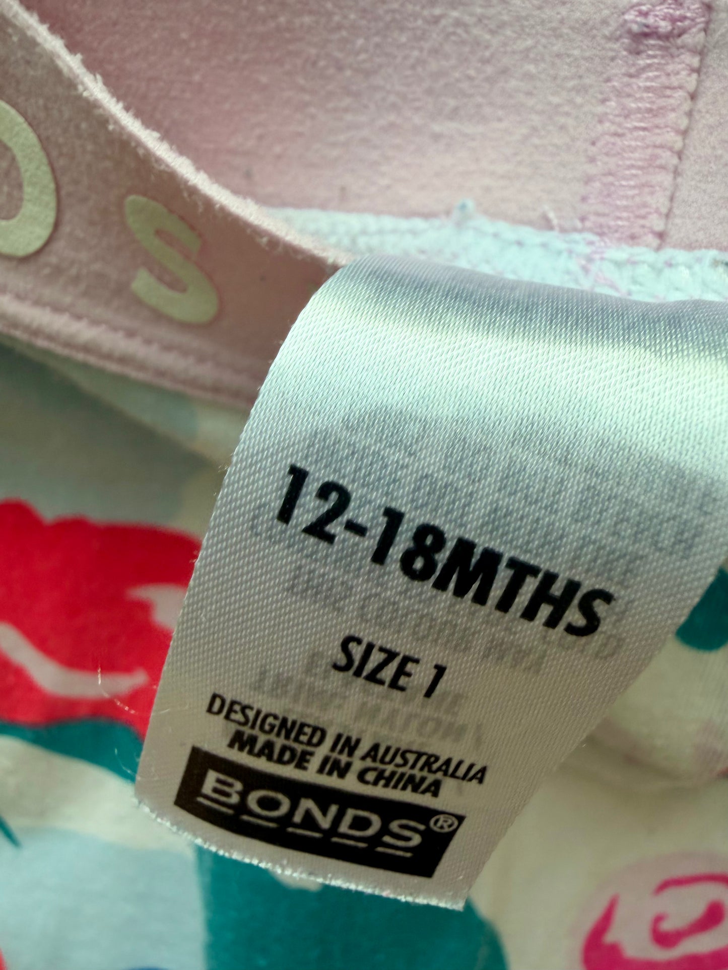 Bonds Bright Floral Pants / 12-18m
