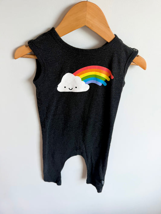 Whistle & Flute Grey Rainbow Jumpsuit / 12-18m