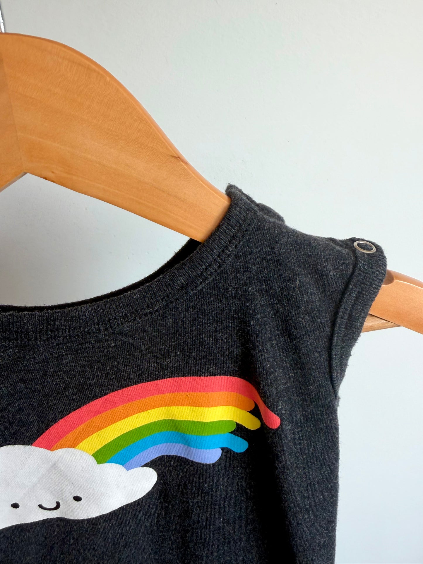 Whistle & Flute Grey Rainbow Jumpsuit / 12-18m