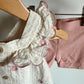 White Embroidered Tunic + Biker Shorts Set / 12m