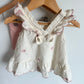 White Embroidered Tunic + Biker Shorts Set / 12m
