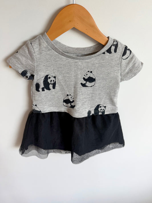 Gap Panda + Tulle Dress / 12-18m