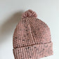 Pink Pom Pom Dark Speckled Toque / 18-24m