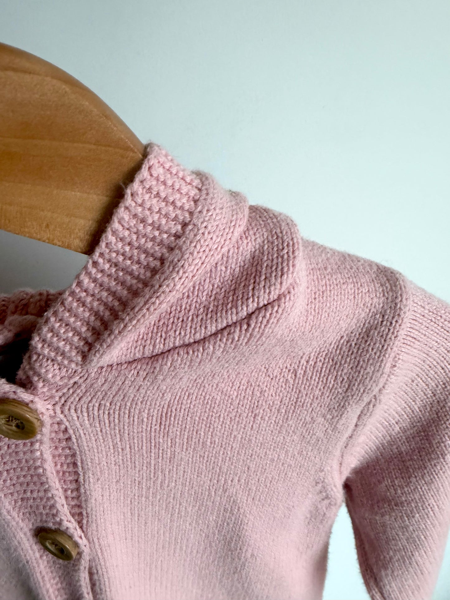 Pink Knit Hooded Cardigan (PLAY) / 24m