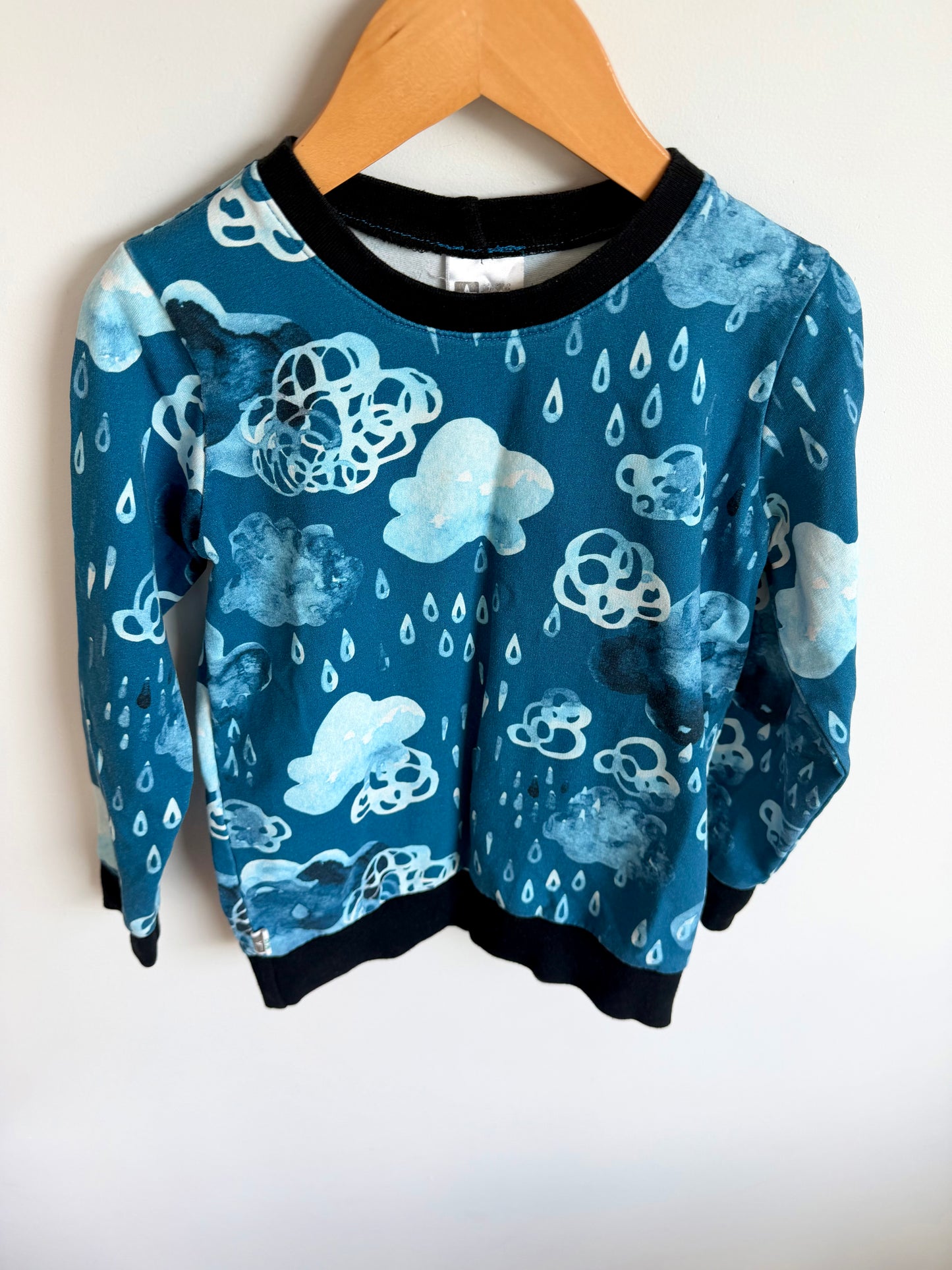 Organic Cotton Rain Clouds Crewneck / 4T