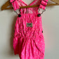 Overall Pink Heart Dress / 12m