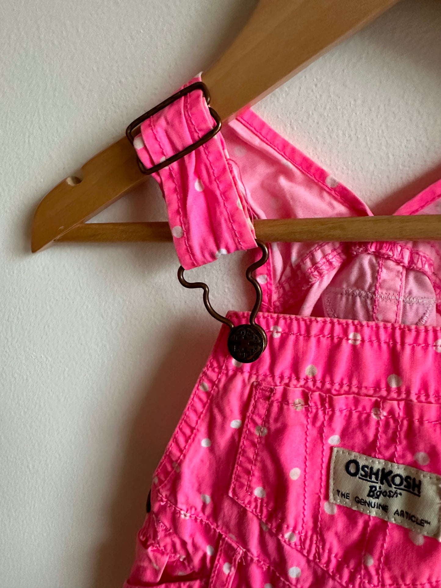 Overall Pink Heart Dress / 12m