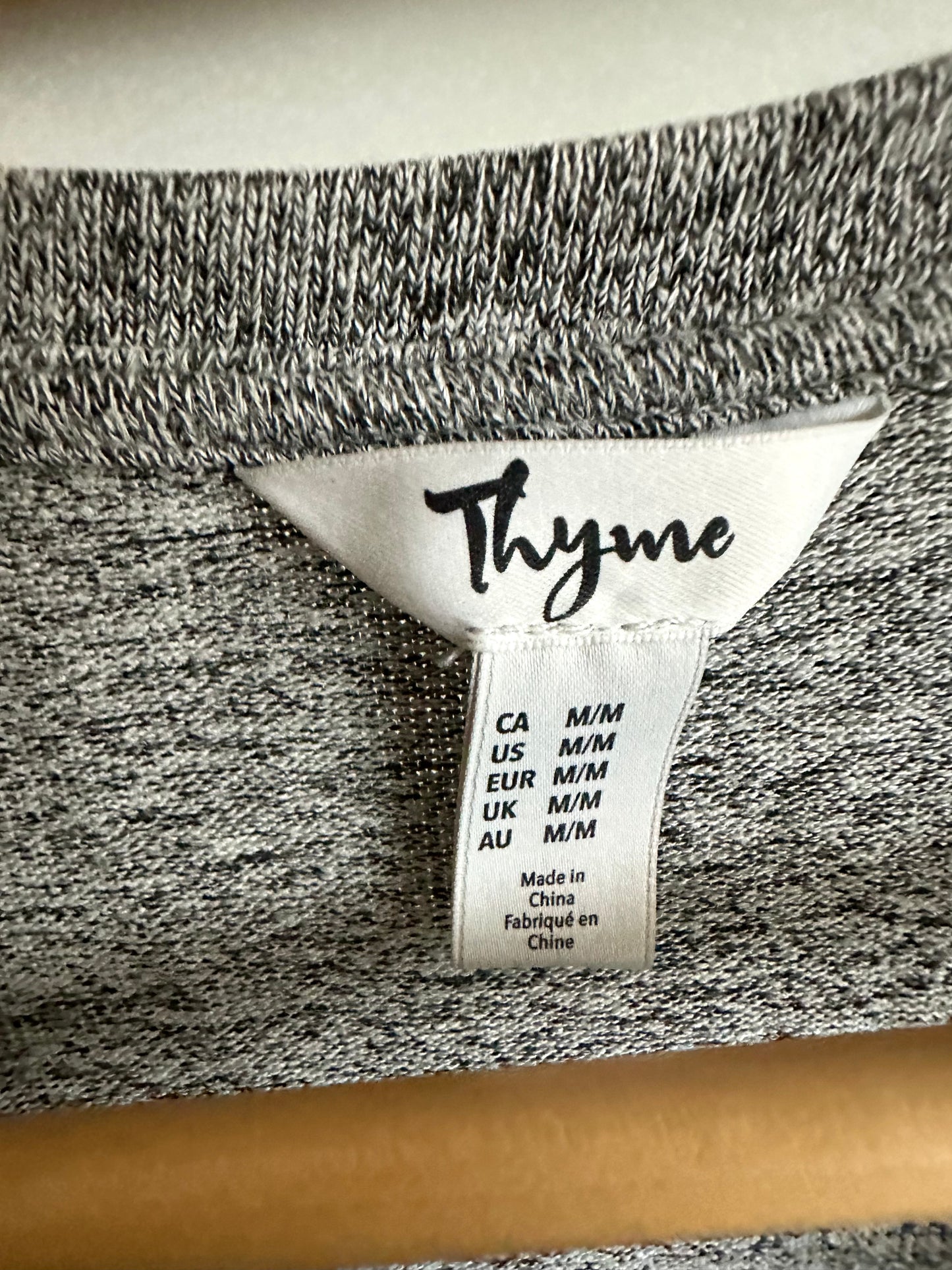 Thyme Grey Nursing T-Shirt / Medium