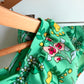 Green Floral Two Piece Swimsuit / 4 years