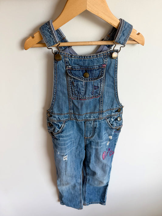 Gap Denim Embroidered Overalls / 4T