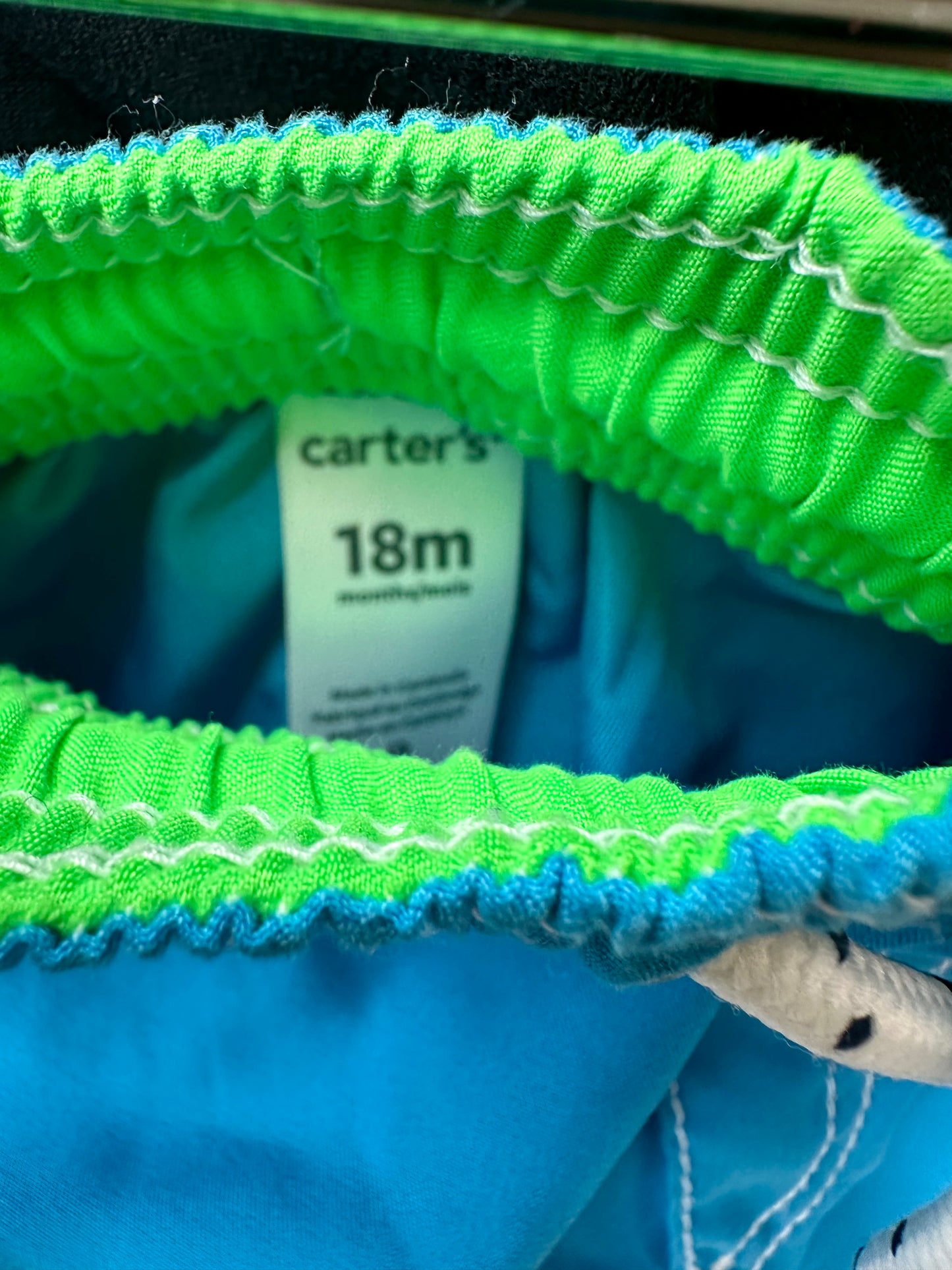 Blue Swim Shorts (No Mesh) / 18m