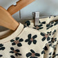Zara Black Daisy Crewneck + Ribbed Leggings Set / 6 years