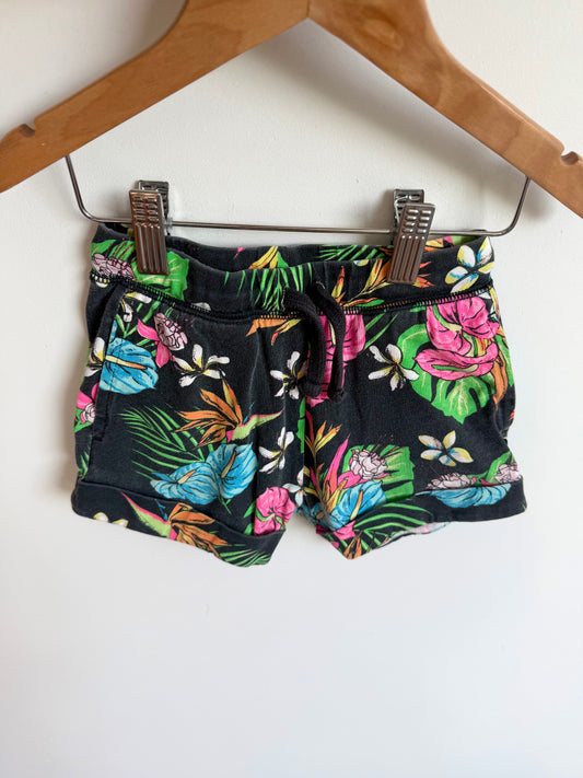 Bonds Dark Floral Shorts / 3T