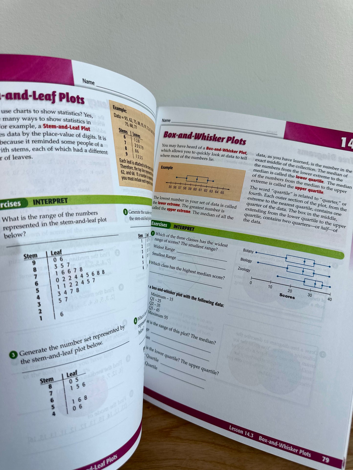 Gr. 7 Math Workbook / 12 years (No Shipping)