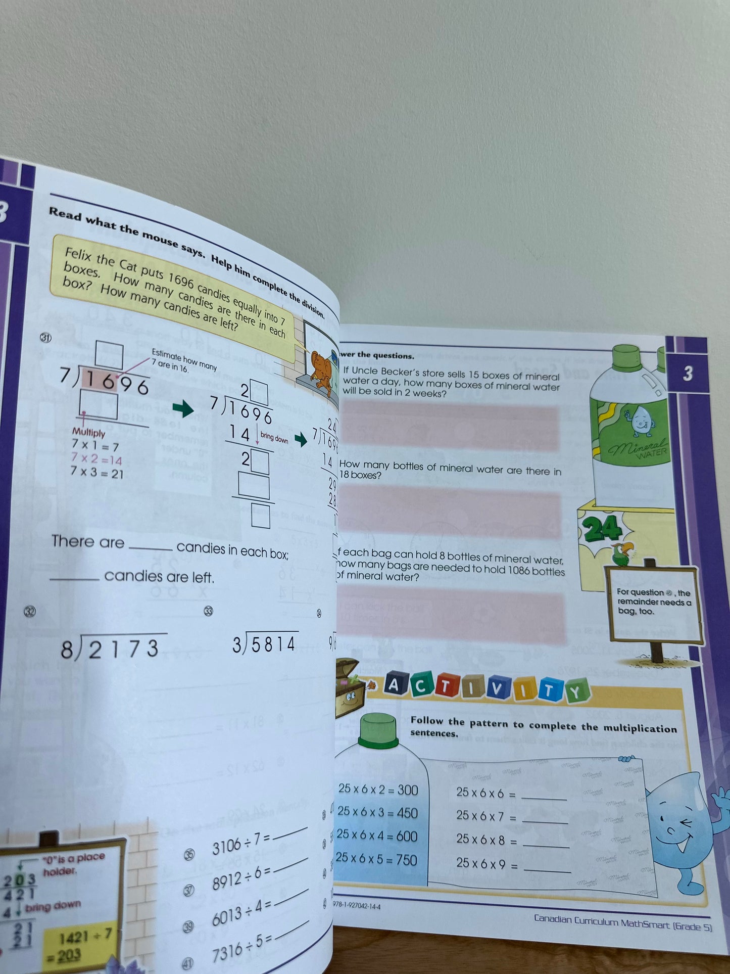 Gr. 5 Math Canadian Workbook / 10-11 years (No Shipping)