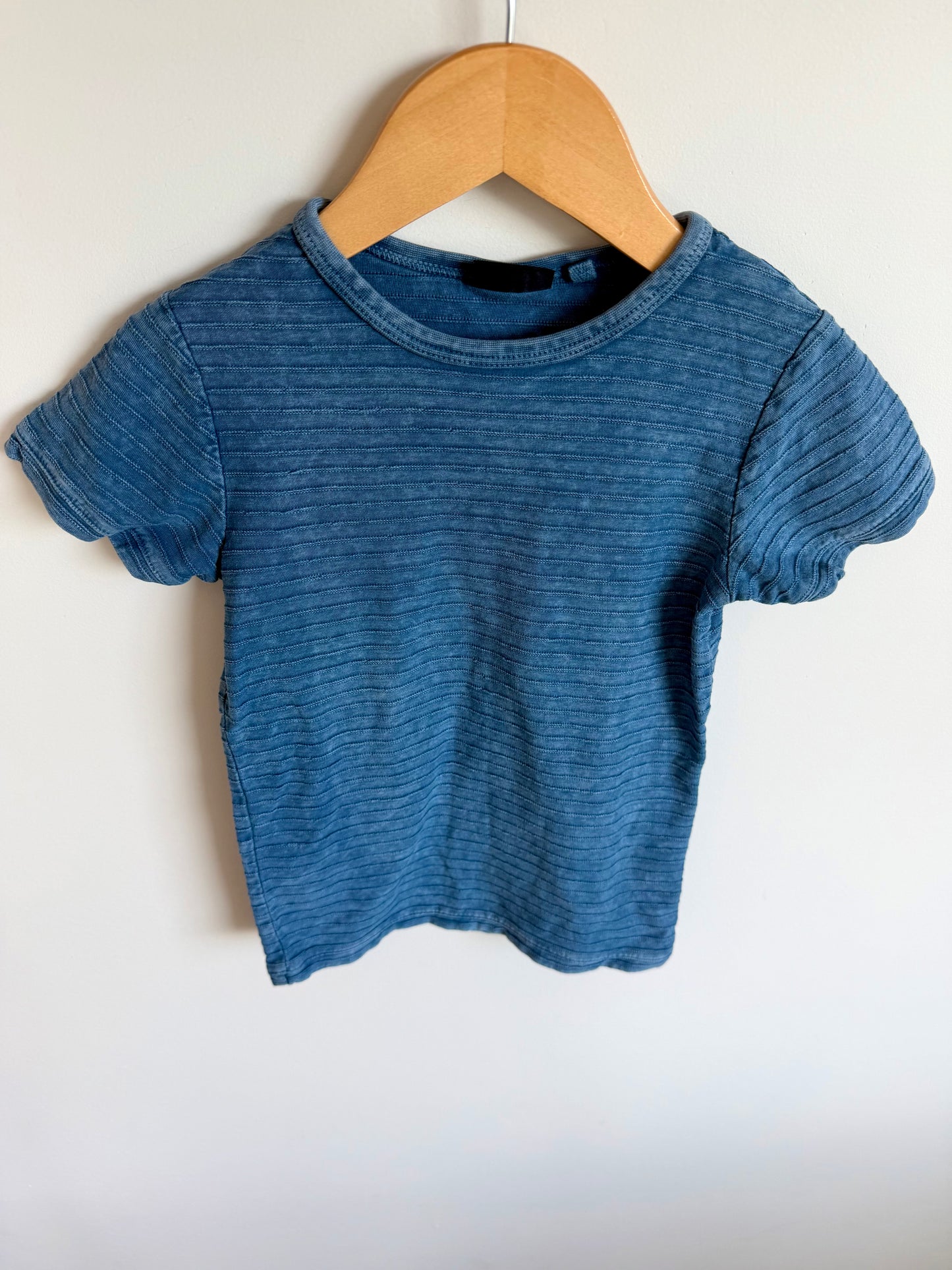 100% Cotton Blue Striped T-shirt / 3T