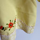 Vintage Made in Canada Yellow Embroidered Lace Top / 6-12m?