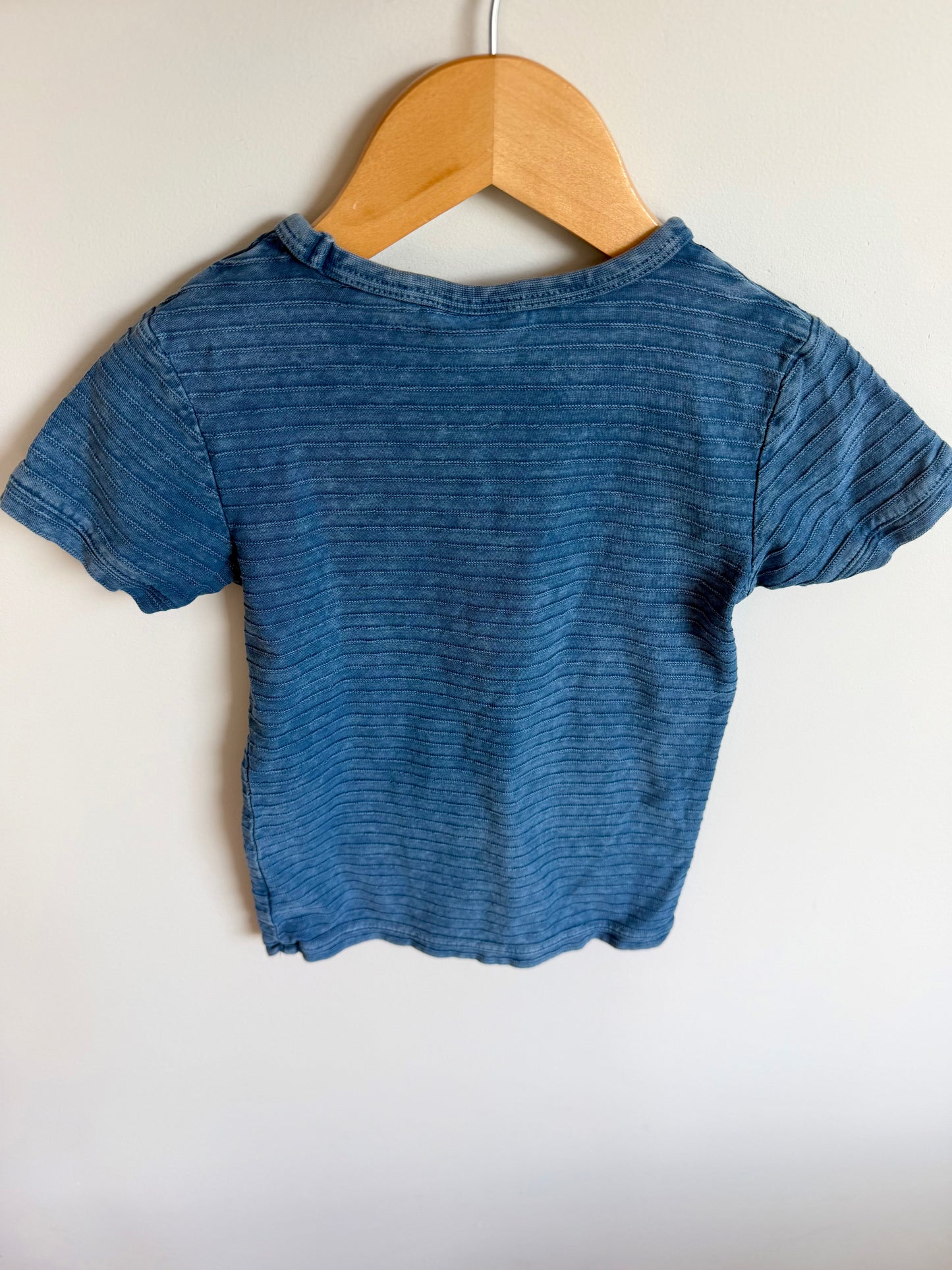 100% Cotton Blue Striped T-shirt / 3T